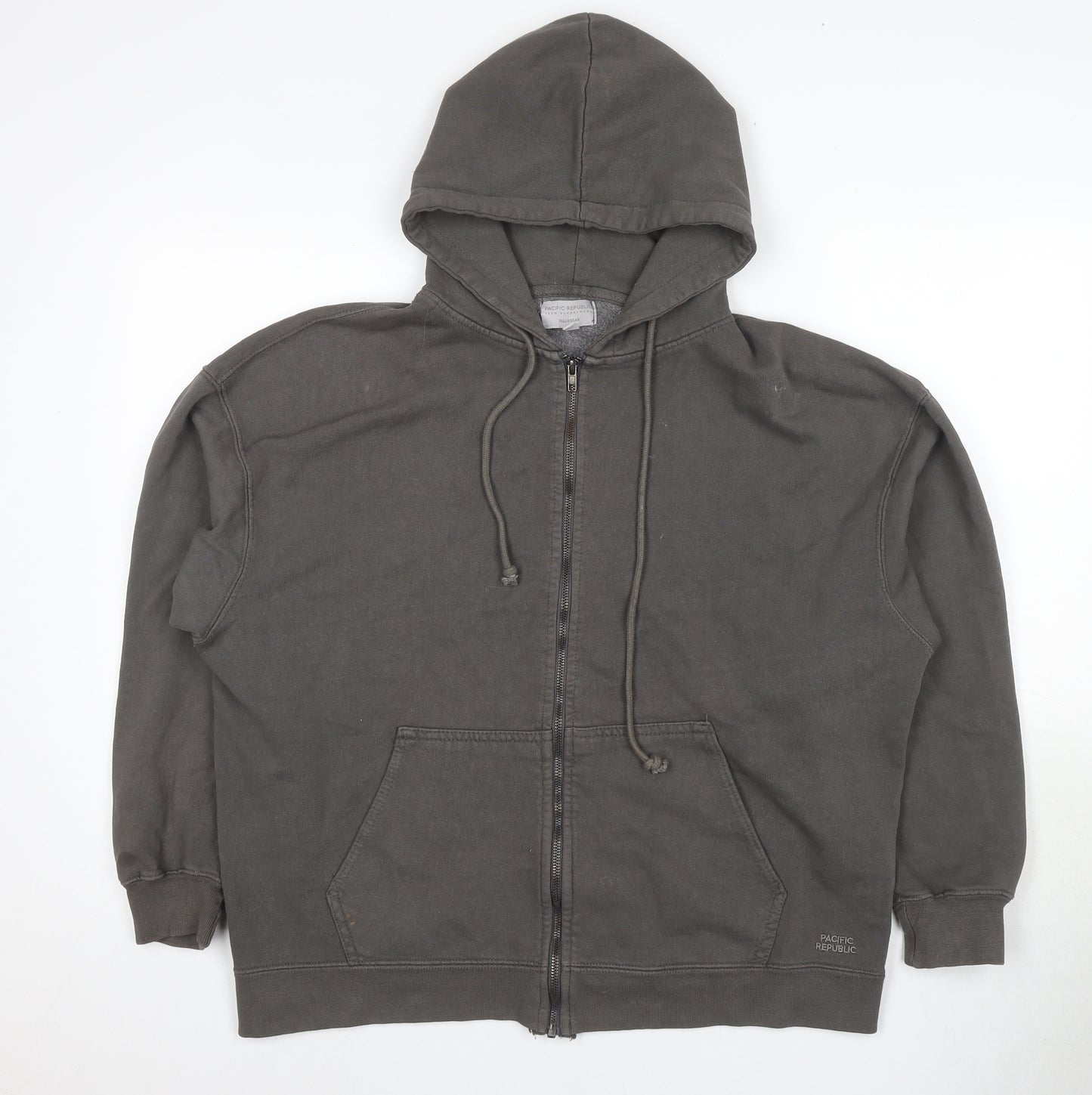 Pacific Republic Men’s Grey Full Zip Hoodie S
