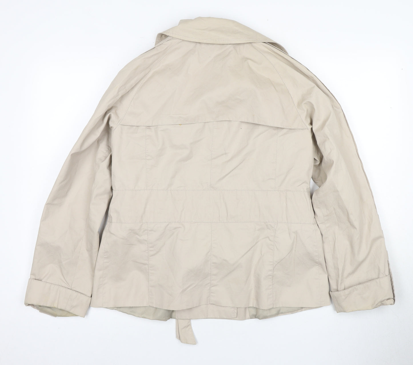 Zara Basic Women's Beige Trench Coat L Classic Style