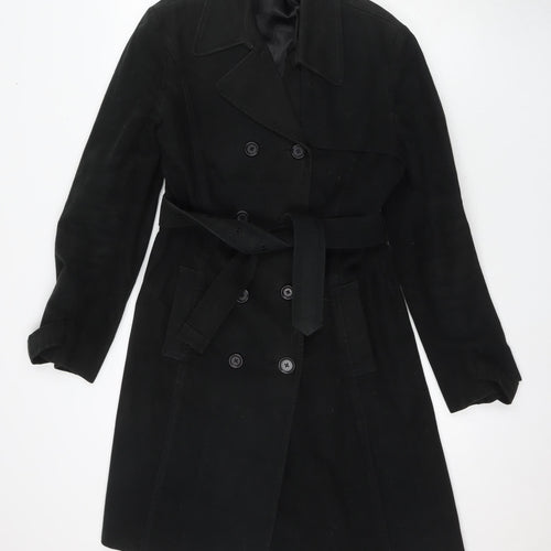 Hobbs Black Women’s Trench Coat Size 14, Cotton, Belted