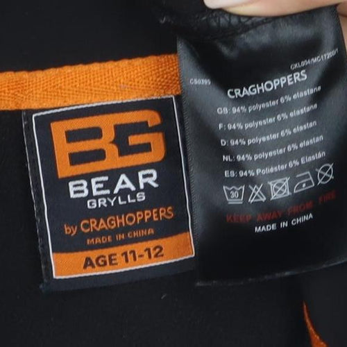 Bear Grylls Boys Black Jacket, Size 11, Outdoor Adventure