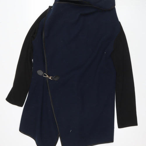 Apricot Women's Blue Black Open Cape M Buckle Casual