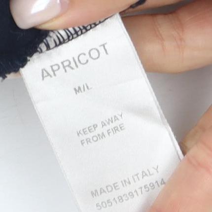 Apricot Women's Blue Black Open Cape M Buckle Casual