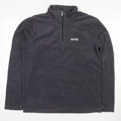 Regatta Men's Black Fleece Pullover Sweatshirt M