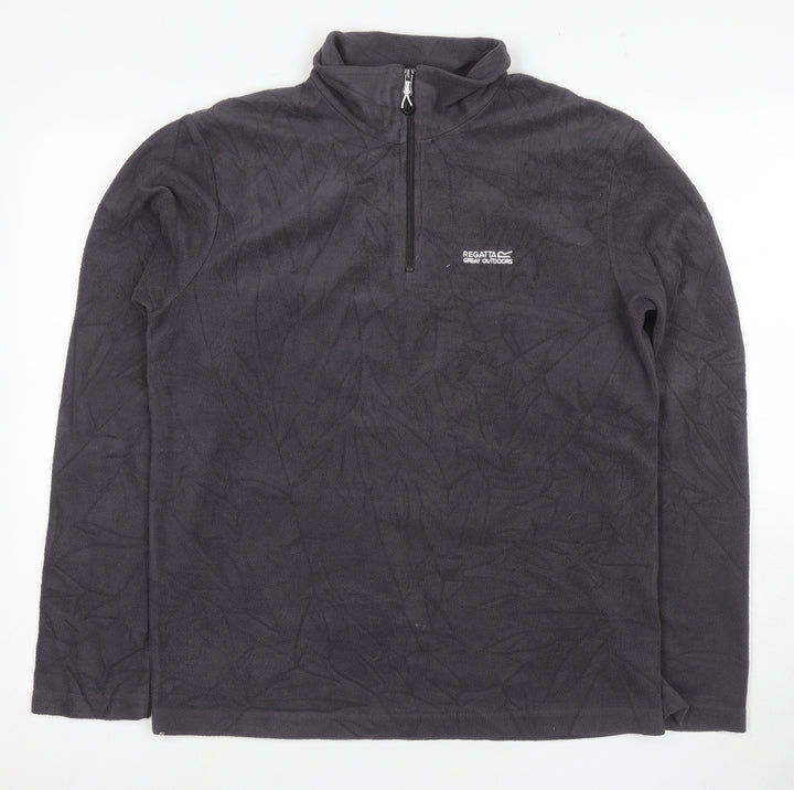 Regatta Men's Black Fleece Pullover Sweatshirt M