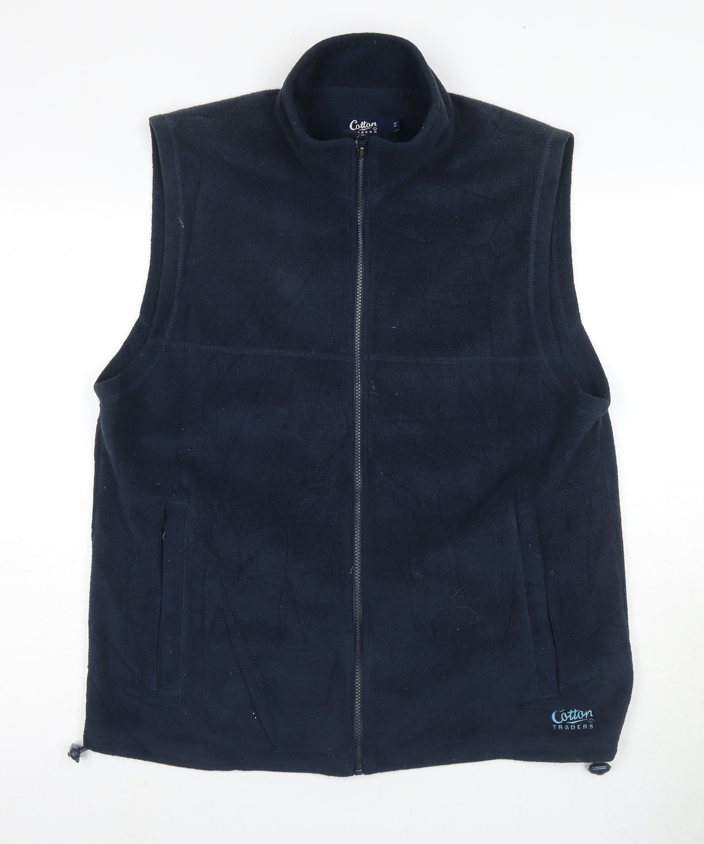 Cotton Traders Men's Blue Fleece Waistcoat M