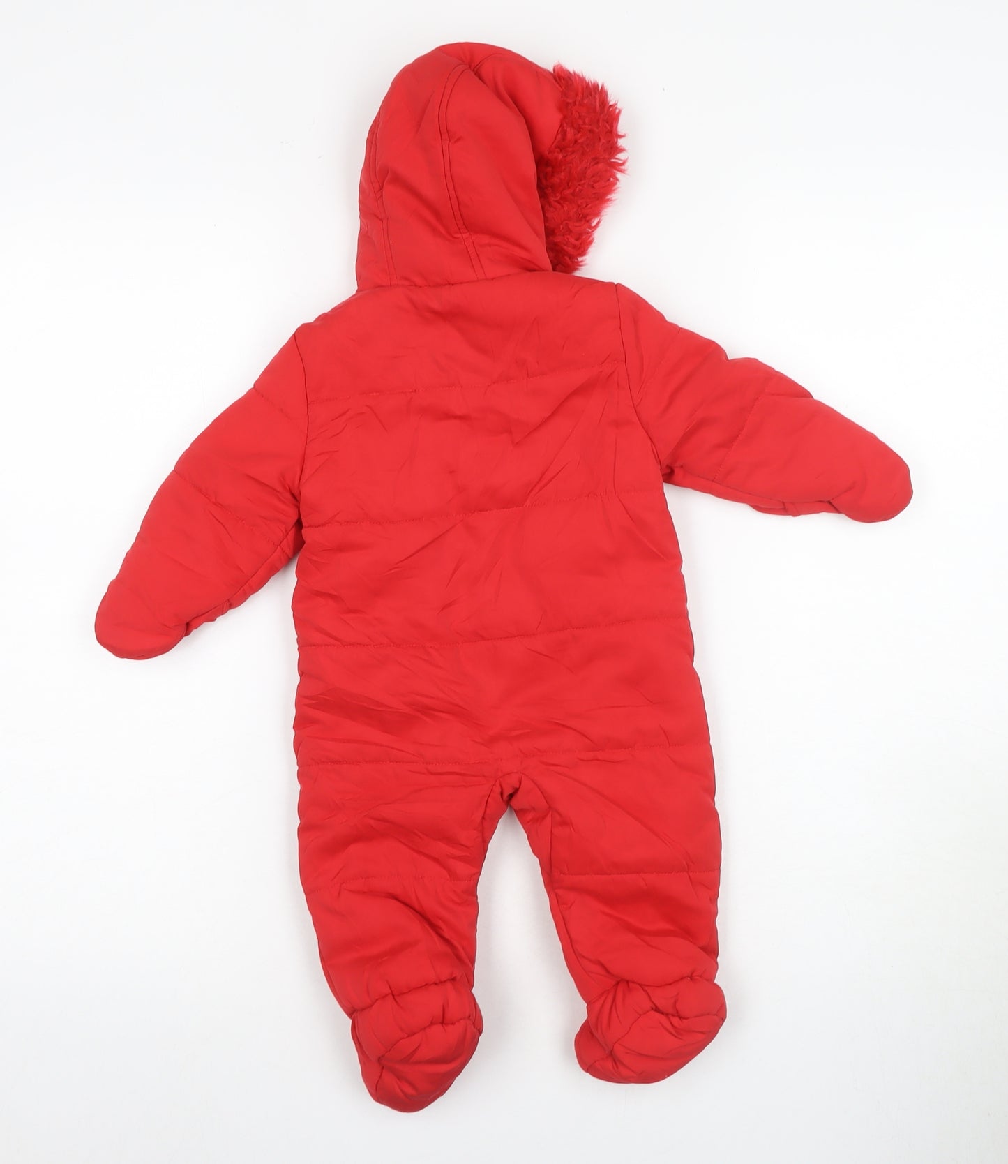 Disney Baby Minnie Snowsuit Red 3-6 Months Unisex Winter Hooded