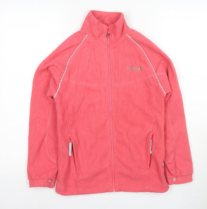 Regatta Girls Pink Jacket, 11 Years, Full Zip, Casual
