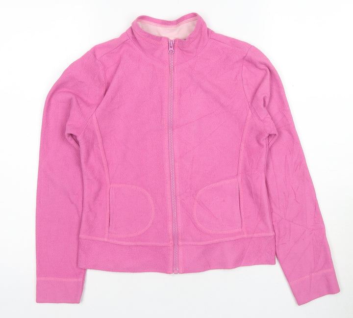 Cherokee Girls Pink Fleece Jacket, Size 12-13 Years
