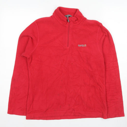 Regatta Unisex Red Fleece Pullover, Size 10