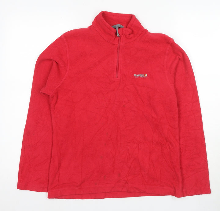 Regatta Unisex Red Fleece Pullover, Size 10