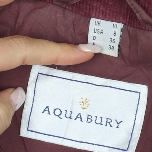 Aquabury Women's Brown Overcoat, Size 10