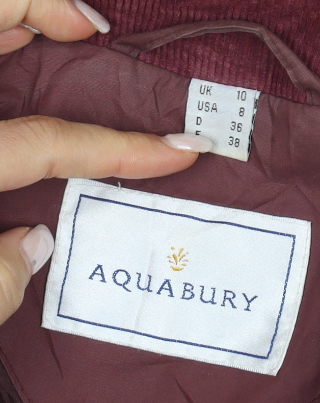 Aquabury Women's Brown Overcoat, Size 10