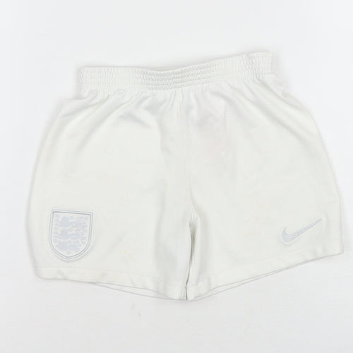 Nike Boys White Athletic Football Shorts M