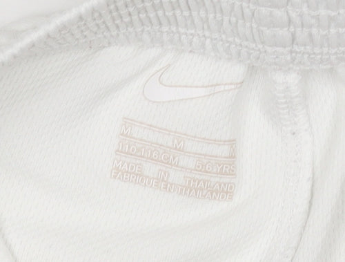 Nike Boys White Athletic Football Shorts M