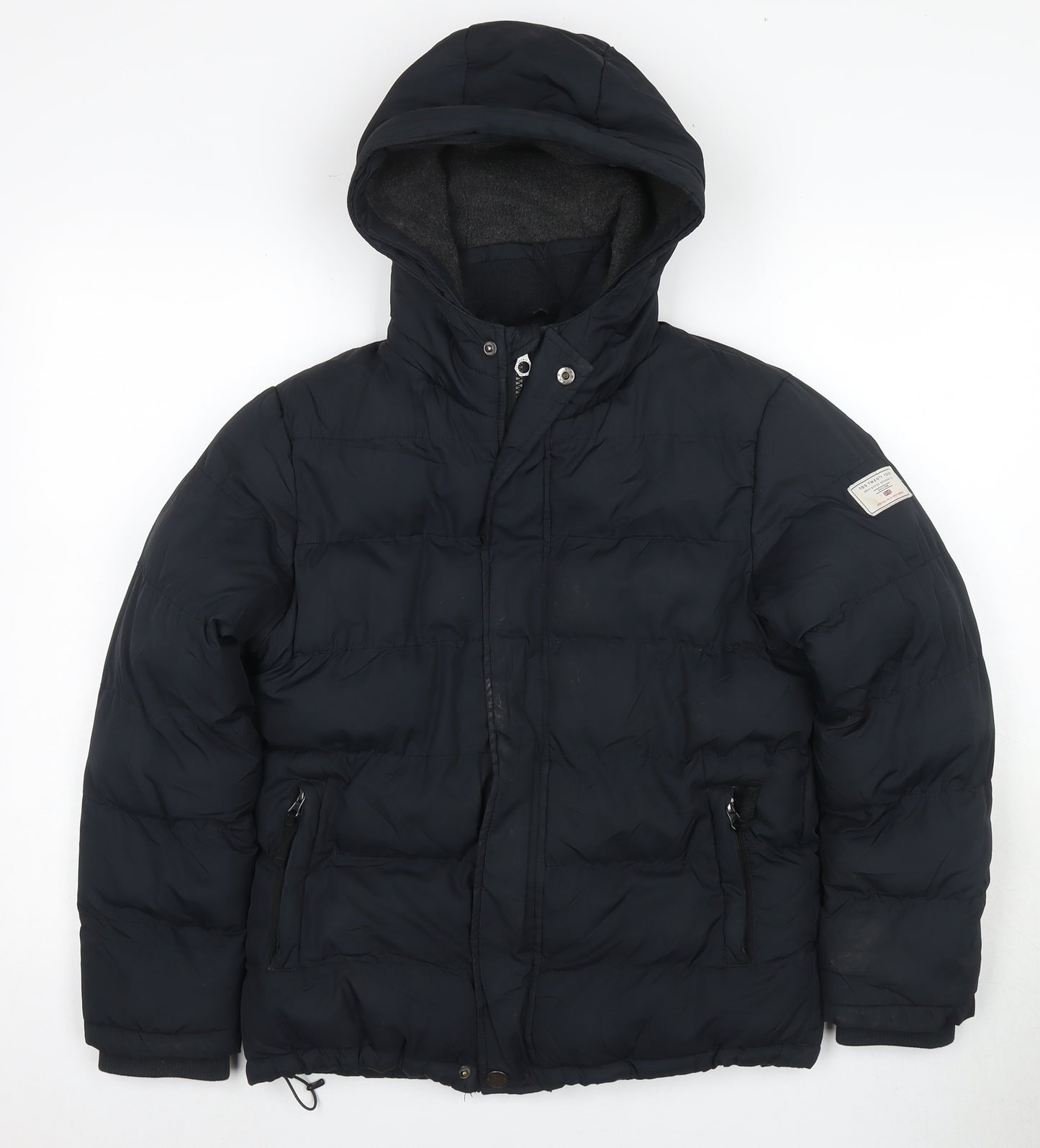 Tog Twenty Four Boys Black Puffer Jacket 11 Years Hooded