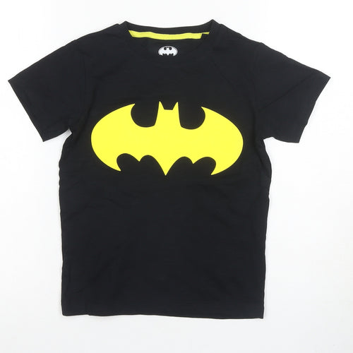 Next Boys Batman Black T-Shirt 6-7 Years Graphic Short Sleeve