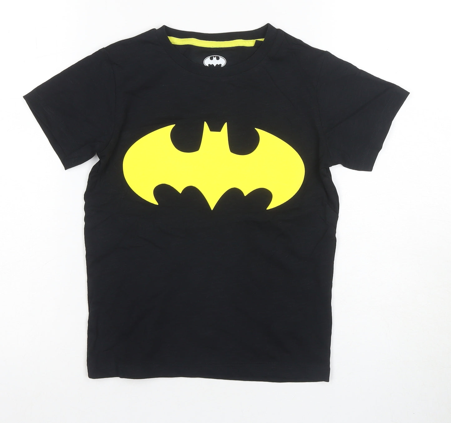 Next Boys Batman Black T-Shirt 6-7 Years Graphic Short Sleeve
