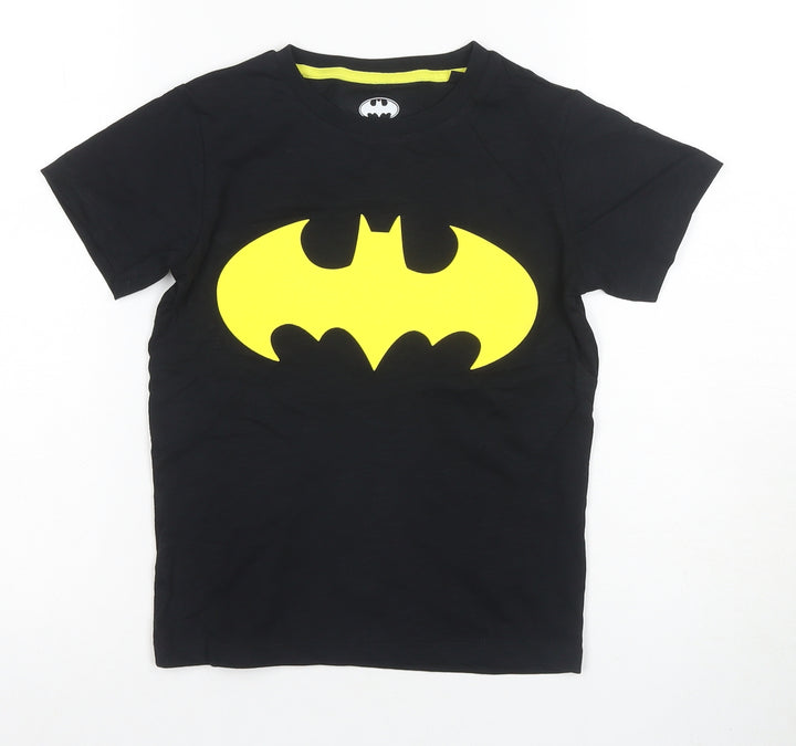 Next Boys Batman Black T-Shirt 6-7 Years Graphic Short Sleeve