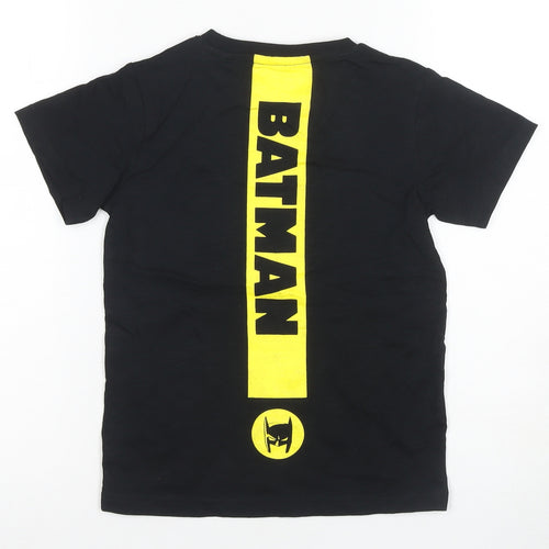 Next Boys Batman Black T-Shirt 6-7 Years Graphic Short Sleeve