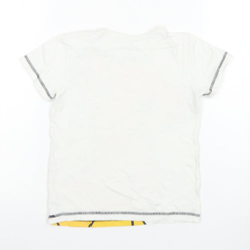 Next Boys White Lion King T-Shirt 4-5 Years Graphic Print