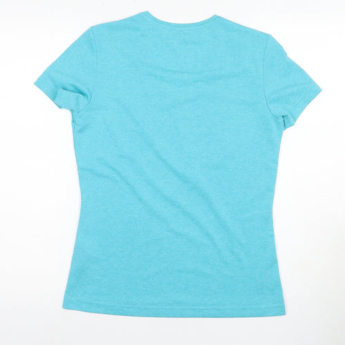Jack Wolfskin Women's Blue T-Shirt V-Neck Size 10