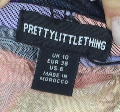 PrettyLittleThing Women's Multicolour Floral Jumpsuit Size 10