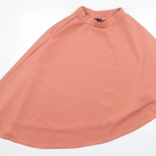 Boohoo Women's Pink Midi A-Line Skirt UK 8