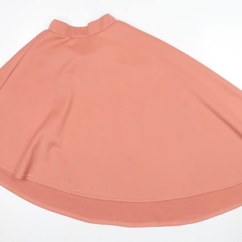 Boohoo Women's Pink Midi A-Line Skirt UK 8