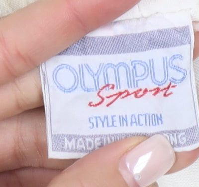 Olympus Sport Women's White Athletic Shorts, Size 12