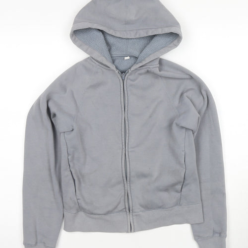 Uniqlo Women's Grey XS Full Zip Hoodie