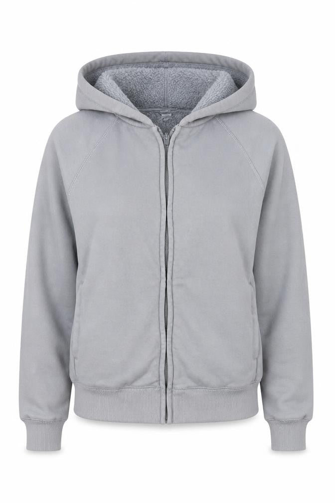 Uniqlo Women's Grey XS Full Zip Hoodie