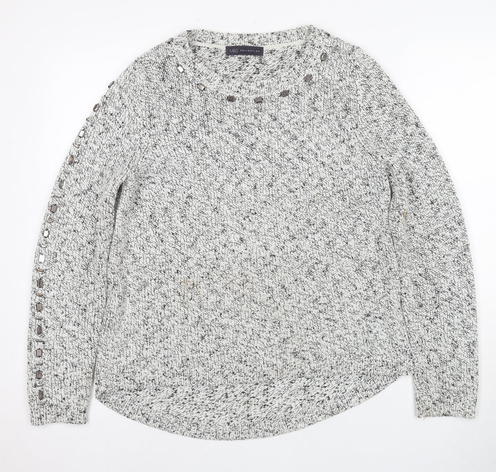 Marks and Spencer Women's Grey Jumper Size 14