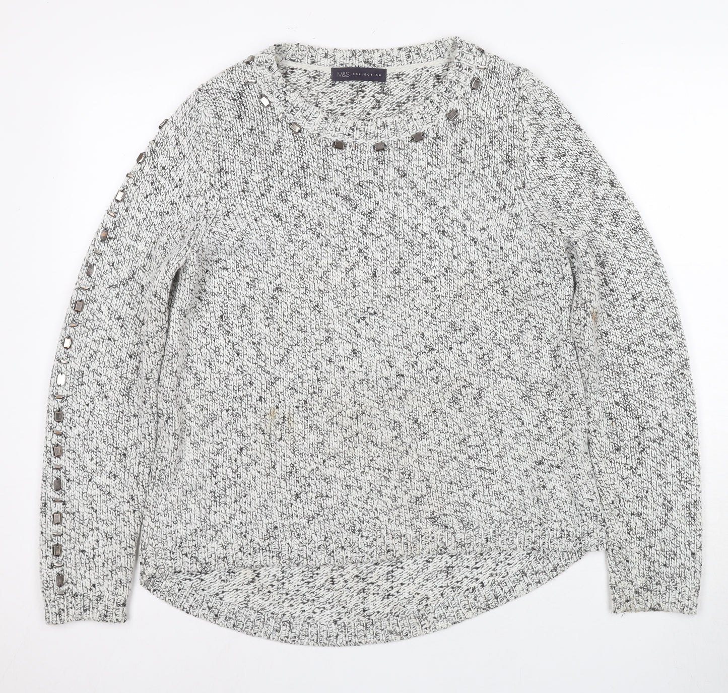 Marks and Spencer Women's Grey Jumper Size 14