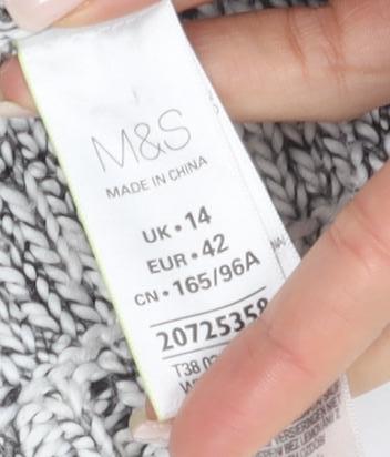 Marks and Spencer Women's Grey Jumper Size 14