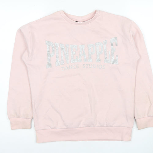 Pineapple Girls Pink Pullover Sweatshirt 12-13 Years