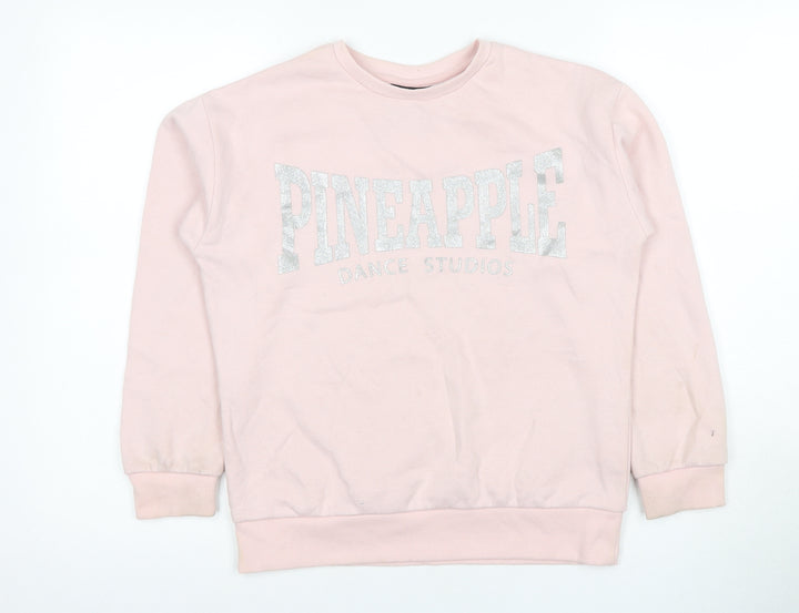 Pineapple Girls Pink Pullover Sweatshirt 12-13 Years