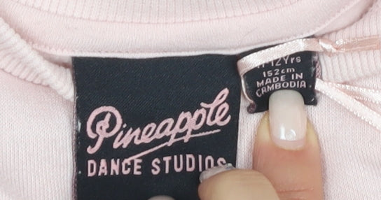 Pineapple Girls Pink Pullover Sweatshirt 12-13 Years