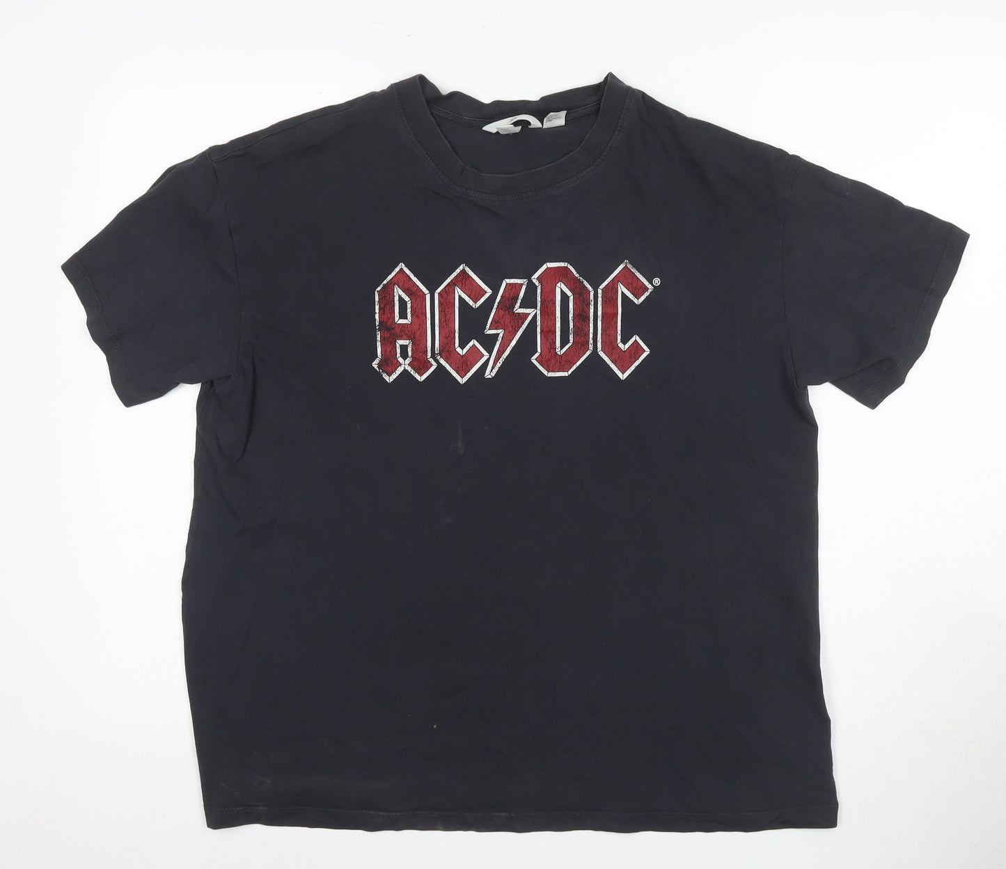 H&M Men's Black AC/DC Band Tee Medium