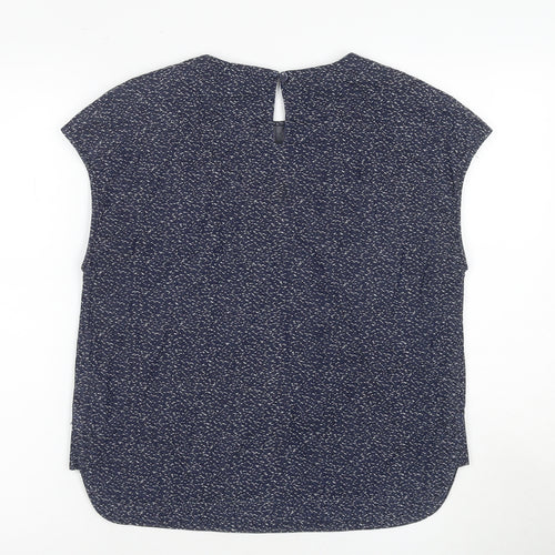 Oliver Bonas Women's Blue Geometric Top Size 10