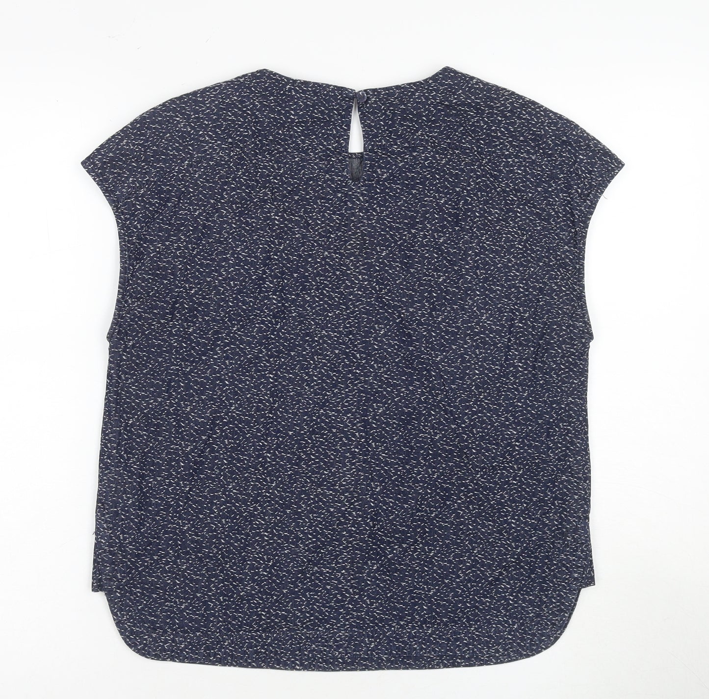 Oliver Bonas Women's Blue Geometric Top Size 10