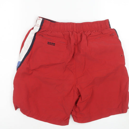 Maine New England Men's Red Bermuda Shorts, Size S