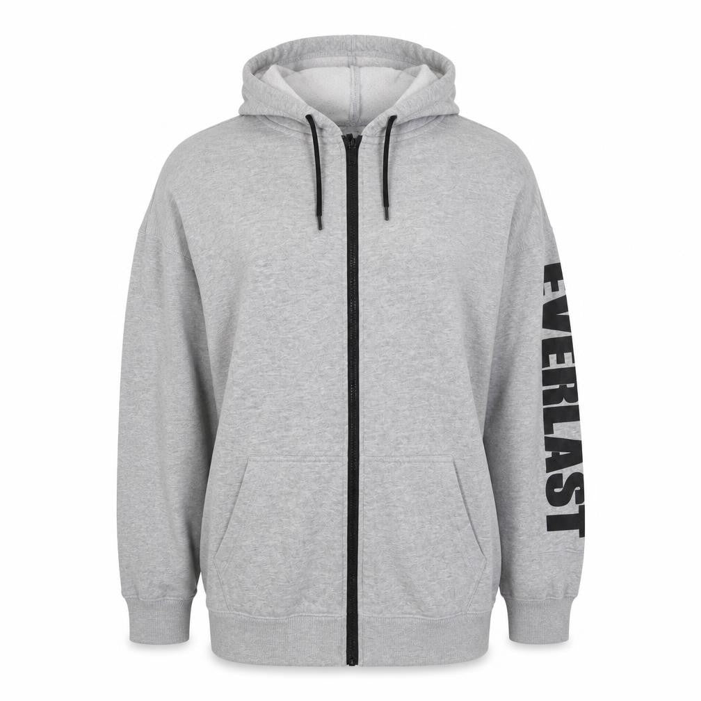 Everlast Grey Full Zip Hoodie Unisex Adults Size 14