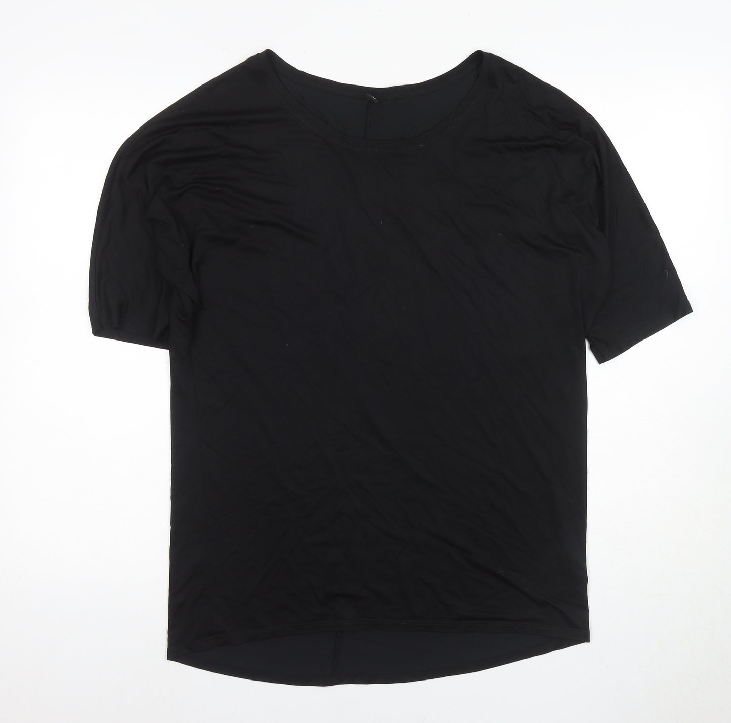 Uniqlo Black T-Shirt, Unisex, L, Basic, Casual Style