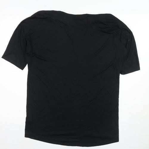 Uniqlo Black T-Shirt, Unisex, L, Basic, Casual Style