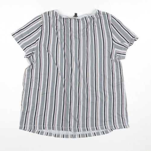 Vero Moda Women's Striped T-Shirt, M, Multicoloured