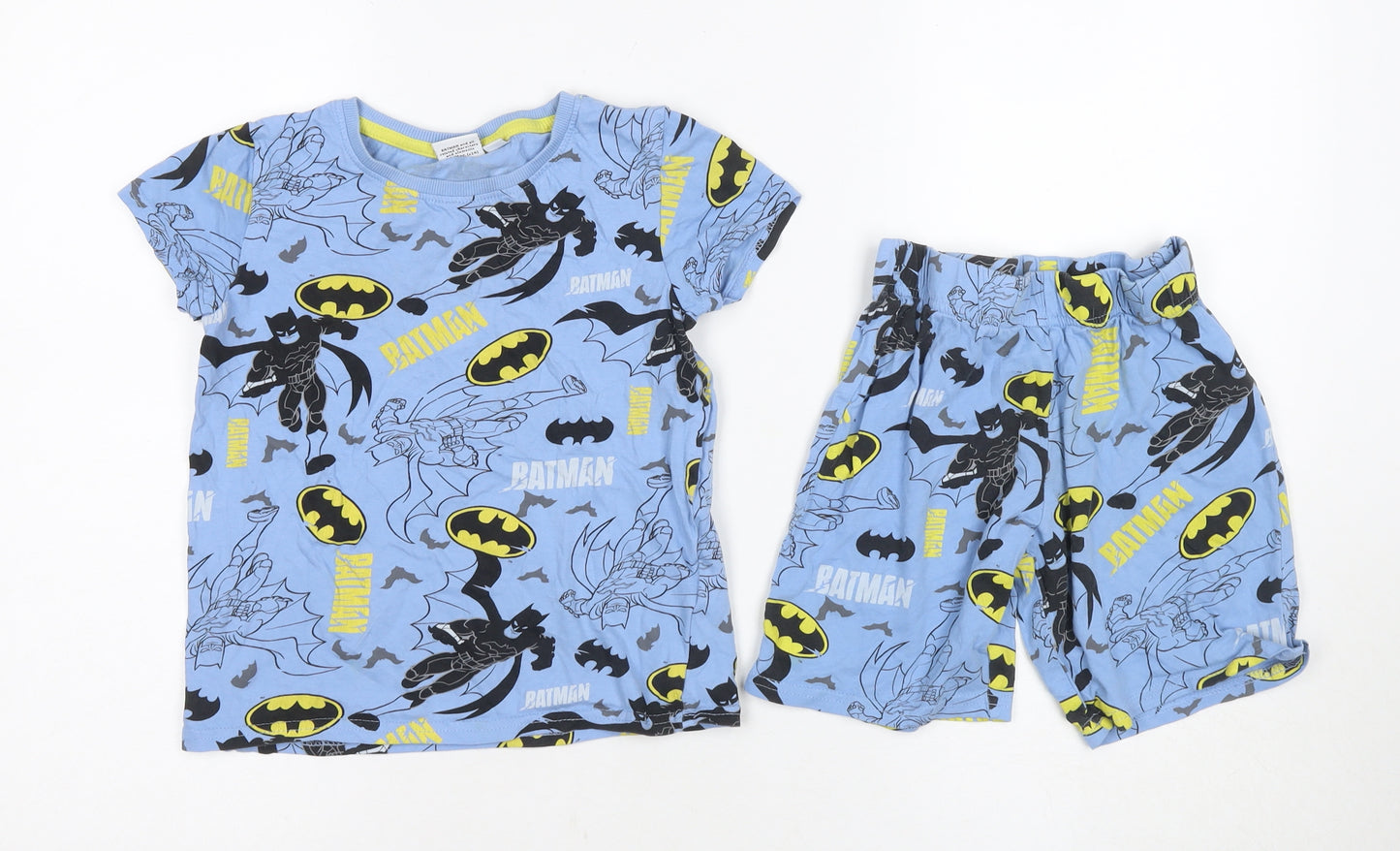 Boys Blue Batman T-Shirt & Shorts Set, 7-8 Years
