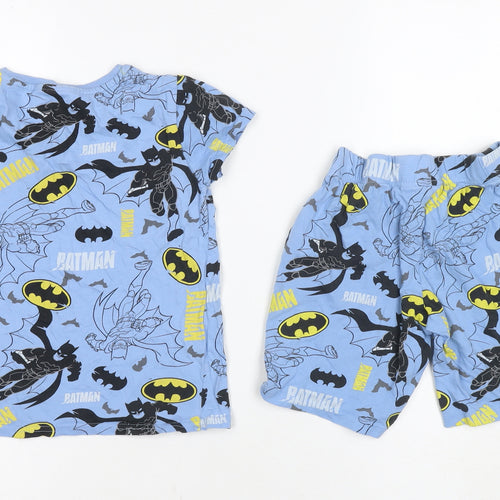 Boys Blue Batman T-Shirt & Shorts Set, 7-8 Years