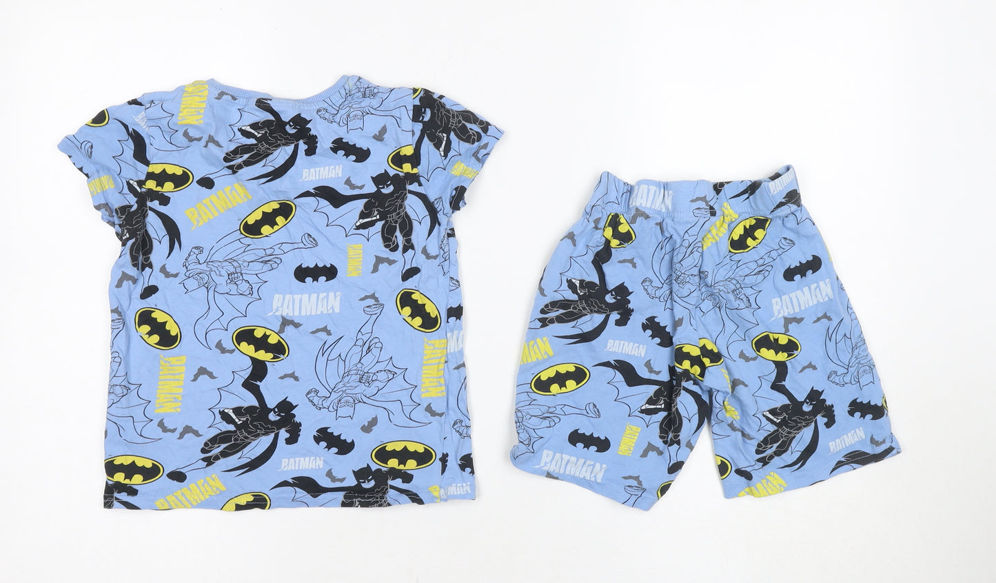 Boys Blue Batman T-Shirt & Shorts Set, 7-8 Years