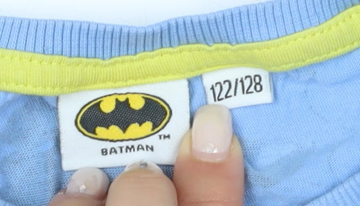 Boys Blue Batman T-Shirt & Shorts Set, 7-8 Years