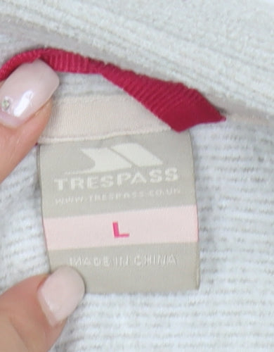 Trespass Women's Beige Jacket L Regular Zip Outdoor